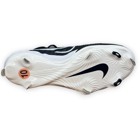 Nike Baseball Cleats Men's 10 Black White Metal Alpha Huarache NXT DJ6517-001 - Picture 7 of 10